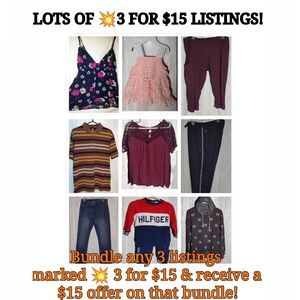 Bundle 💥3 for $15 Listings!